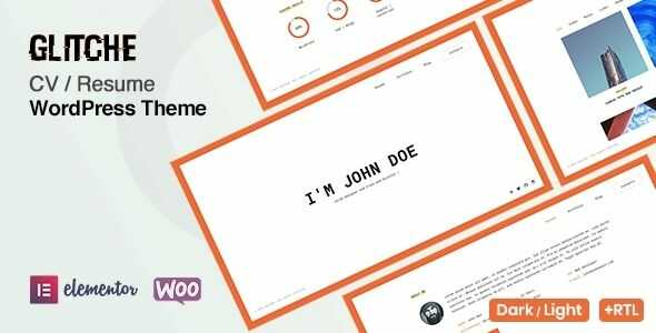 Glitche-CV-Resume-WordPress-Theme-gpl