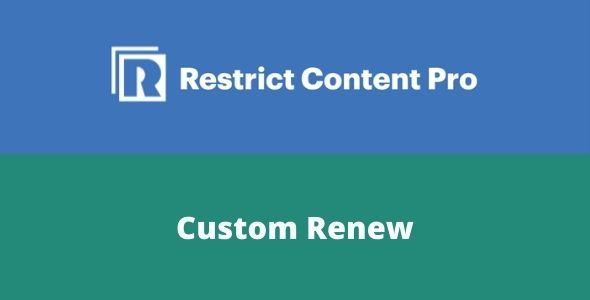 Restrict-Content-Pro-–-Custom-Renew-Addon-gpl